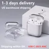 Dla AirPods Pro 2 2023 USB C Air Scedshones Airpod Słuchawki 3 Solid silikonowy Cute Ochronne pokrycie słuchawkowe Apple bezprzewodowe ładowanie pudełka wstrząsowe