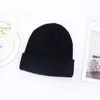 Berety para czapki szydełkowej dla kobiet i dziewcząt kapelusz cieplejszy maska ​​solidne ciepłe zimowe dzianiny czaszki fluorescencyjne turban