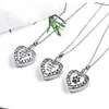 1PC Heart Pendant Cremation Jewelry Always on My Heart Forever in My Memorial Urn Necklace Ashes Keepsake263B