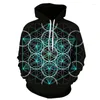 Heren Hoodies Geometrisch Patroon 3D Printing Art Sweat Shirt Heren Dames Mode Casual Kindertrui Oversize Hoodie Kleding