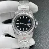 11 Styles Mens iced out watch luxury watches CZ diamonds watches ETA3135/3186 automatic red&green diamond bezel luminous needles sapphire glass waterproof