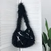 Nouveau hiver chaud en peluche sac à bandoulière Terry Designer sacs à main élégant dame sacs à bandoulière hiver élégant Puffer en peluche sacs à provisions femmes sac à main sacs à main portefeuilles