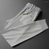 Pantaloni da uomo Primavera Autunno Ricamo di lusso Pantaloni sportivi da jogging casual Pantaloni larghi Moda Streetwear da lavoro di alta qualità