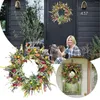 Decorative Flowers Wildflower Garland Spring Summer Front Wreaths For Decorating Christmas History Door Welcome Signs