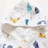 Towels Robes Summer Cartoon Boys Girls Bath Towel Four-layer Cotton Gauze Children's Absorbent Bath Towel Hooded Windproof Baby Bath Towel 231024