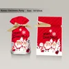 Décorations de Noël 50pcs Sac cadeau Santa Candy Flocon de neige Crisp Cordon Joyeux pour la maison Année 2023 Cadeaux de Noël