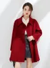 Женское полушерстяное классическое уникальное элегантное пальто осенне-зимнее шерстяное пальто в китайском стиле Pure Fashion Trend 231026