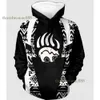 Develop A 3D Digital Printed Sweater with Black and White Patterns for Men's Clothing