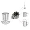 Camp Kitchen TOMSHOO ultraléger 750 ml tasse en plein air Portable Camping pique-nique tasse d'eau survie cafetière sac à dos ustensiles de cuisine Camp 231025