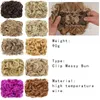 Syntetiskt konkubin Syntes Bun Messy Chignon Hair Accessories for Women Clip on Feminine False Tail Hairpiece 231025