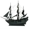 Aircraft Modle Black Pearl Wooden Ship Model DIY Crafts Brain Teaser Home Decor Art 231026