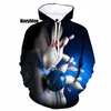 Hoodies masculinos esportes de boliche para homens moda legal streetwear impressão 3d outono oversized manga longa moletom crianças pullovers