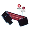 Lager i USA Red Infrared LED Light Belt Vibration Massager Back Pain Relief Wrap Burn Fat Slant Machine Midje Värme Pad Full Body