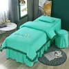 Ensembles de literie 4 pièces ensembles pour Salon de beauté Massage Spa Tuina Sabnanas jupe de lit taies d'oreiller housse de couette literie 231026