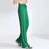 Women's Pants Green Wide Leg Spring And Autumn High Waist Drape Drawstring Loose 2023 Casual Straight Mop The Floo