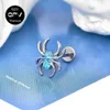 Stud Titanium G23 Eight-PRONG SPIDER SET MED Fyra färg Zirkon Personlighet Tragus Piercing Jewelry Women's Ear Brosk YQ231026
