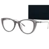 24New Luxury Cateye 925S Girl Glasses Classic Acetates Cateye Fullrim228 lightweight Titanium Leg Eyeglasses Goggles Frame 50-19 fullset design case