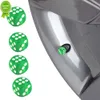 Nuovo 4 pezzi Dadi Styling Tappi stelo valvola Auto Moto Bici Tappi valvole pneumatici Polvere Porta aria Decor Coperture Accessori verdi trasparenti