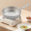 Panelas Pure Titanium 28cm Frigideira Antiaderente Ovo Frito Bifes Cozinhar Panela Wok Cozinha Frigideira Adequado para Todos os Fogões