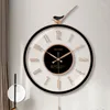 Relojes de pared Reloj digital de gran tamaño con pilas Mecanismo silencioso inusual elegante Decoración moderna Duvar Saati Vidrio para el hogar