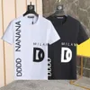 DSQ Phantom Kaplumbağa Erkek Tasarımcısı T Shirt İtalyan Milan Moda Logosu Baskı T-Shirt Yaz Siyah Beyaz T-Shirt Hip Hop Sokak Giyim 10203Z