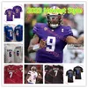 Michael Penix Jr Washington Huskies 2024 SugarBowl Game Football Jersey Stitched #6 Jalon Daniels Kansas Jayhawks Jerseys