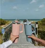 Pink Dune Cream 40oz Mugs Tumblers med handtag isolerade tumlare lock Straw rostfritt stål kaffet termin kopp redo att skicka vattenflaskor