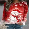 Sudaderas con capucha para mujer Otoño Invierno Navidad suéter Vintage elegante Tops señoras