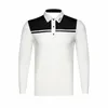 男性S Tシャツ高品質のクイックドライゴルフウェア屋外通気性長袖スポーツスリムカジュアルトップポロシャツ231025
