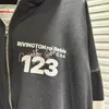 Heren Hoodies Vest Rits RRR123 Hoodie Mannen Vrouwen 1:1 Kwaliteit Vintage RRR-123 Truien met Capuchon