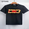 DSQ PHANTOM TURTLE Men's T-Shirts Mens Designer T Shirts Black White Back Cool T-shirt Men Summer Fashion Casual Street T-shi252y