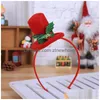 Kerstversiering Kerst Kinderen Adt Hoofddeksels Rendieren Ornamenten Natal Home Decor Cadeau Decoratie Feest Cosplay Hoofdbanden Diy Drop Deli Dhpdl