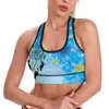 Yoga outfit Dream Catcher Sport Bra U Neck färgglada tryck vadderade strandrackback -skördar BHIC PROPE ACTIVE TOP FÖR GIRLER