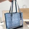 Chylne tory ręczne C-Bag Designer Women Canvas Tote Bag Duża luksusowa torebka Vintage moda drukowana torba crossbody Woemns torebka dżinsowa torebka 230819