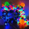Décorations de Noël 1 ensemble de ballons d'anniversaire au néon arc UV brillant Blacklight Latex Globos Garland pour les fournitures de décoration de fête 231026