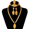 Oro africano 24k per le donne regali di nozze Set di gioielli etiopi Dubai orecchini per feste nuziali set di anelli gioielli arabi collares 2012873