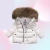 Kids Snowsuit Hooded Boys Winter Coat Snow Wear Down Cotton Thermal children winter Outwear Parkas Fur Collar 413T6189571