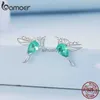 Stud Bamoer 925 boucles d'oreilles en argent Sterling abeille pour femmes Zircon boucles d'oreilles mode bijoux d'anniversaire cadeaux YQ231026