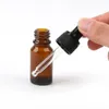 Qlawu – flacon compte-gouttes en verre ambré de 10ml, rechargeable, pour huiles essentielles, contenant de parfum d'aromathérapie, Pipette liquide, en Promotion