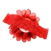 New Baby Chiffon Flower Elastic Lace Headband Hair Accessories Newborn Hair Band Baby Girls Head Wrap Fashion Headbands Kids Gifts ZZ