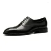 Chaussures habillées luxe en cuir véritable italien Oxfords pour homme marque qualité à la main classique mode élégant hommes mariage travail social