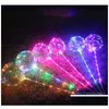 Balloon Bobo Ball Led Line With Stick Handle Wave String Balloons Flashing Light Up For Christmas Birthday Home Party Drop Delivery To Dhtnl