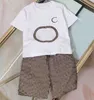 Boys Clothes Designer Classic Brand Girls Set Fashion Letter Shorts Kids Clothing Sets 2 Colors Clothing Set Childrens Outdoor Apparel