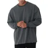 Men's Hoodies Thin Sweater Fashion Brand Loose Fit Fitness Suit Leisure Training Sports Long Sleeve T-shirt Pullover