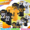 22 Najee Harris Football Jersey Pittsburghs Steeleres George Pickens Kenny Pickett T.J. Watt Minkah Fitzpatrick Troy Polamalu Pat Freiermuth Joey Porter Jr. 2023