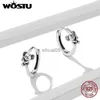 Stud WOSTU 925 Sterling Silver Cute koala Earrings Ear Buckles Simple Circle For Women Fashion Jewelry CTE507 YQ231026