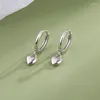 Hoop Earrings Simple Love Heart Earring For Women Girls Party Wedding Jewelry Gift Pendientes Accessories EH2213