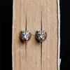 Stud MKENDN 925 Sterling Zilver Creatieve Retro Oorbel Trendy Dier Punk Stijl Oor Pin voor Mannen Vrouwen Fijne Sieraden YQ231026