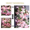 Decorative Flowers 2M/6.56ft Rose Eucalyptus Green Leaf Wedding Decor Floral Row