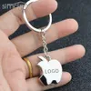 Nyckelringar lanyards 50st grossistanpassade produkter Apple Accessories Car Keychain Custom Key Chain for Car Wedding Present For Guest 231025